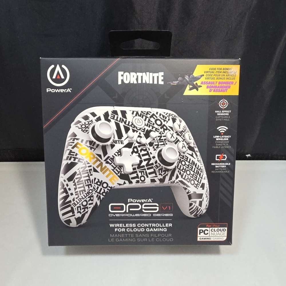 PowerA OPS v1 Wireless Controller for Cloud Gaming Fortnite Edition NIB (Y)